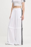 adidas Originals pantaloni de trening Oversized Trackpants culoarea alb, cu imprimeu, KE7571