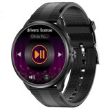 Cumpara ieftin Smartwatch iSEN Watch M3 Negru cu bratara neagra din TPU, 1.3 Touchscreen, Bt Call, IP68, 240mAh, HR, Tensiune, Notificari, Muzica