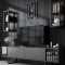 Comoda Tv Chrome Line Tv Stand Stylish, Gri, 180 x 48 x 30 cm