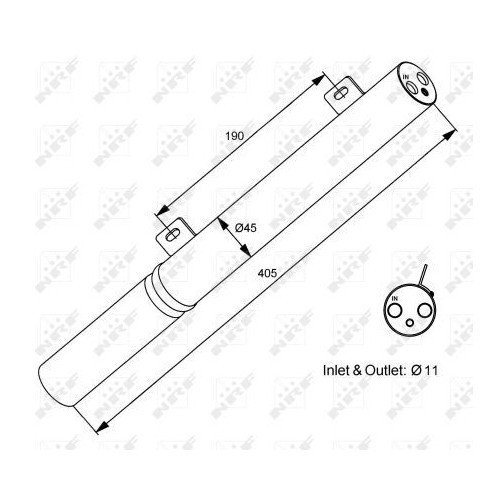 Uscator condensator aer conditionat Mercedes-Benz C-Class ), Clc-Class, Clk, Cls, E-Class, Slr, Slr Roadster; Smart Roadster, Roadster Cupe Nrf 33196