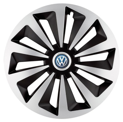 Set 4 capace roti Fox Gri-Negru R17 pentru gama auto Volkswagen foto