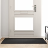 Preș pentru ușă Rectangular Negru 90x150 cm