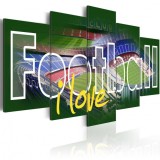 Cumpara ieftin Tablou - I Love Football 200x100 cm