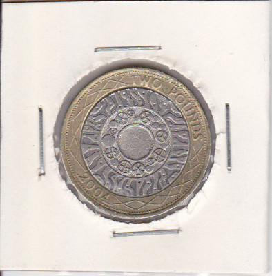 M3 C50 - Moneda foarte veche - Anglia - 2 lire sterline - 2004 foto