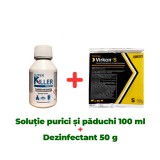 Insecticid Concentrat Super Killer Forte T 100 ml + Dezinfectant profesional pulbere Virkon S 50 gr