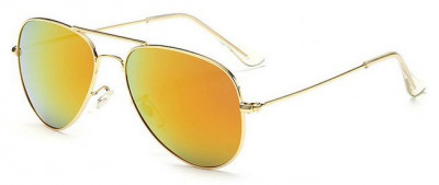 Ochelari de soare Aviator - Orange/Gold&amp;#039; foto