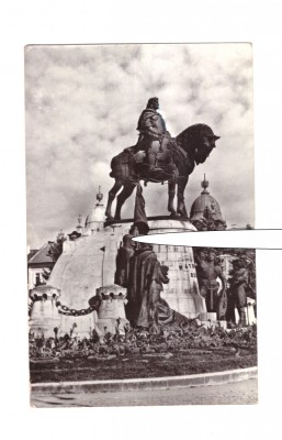 CP Cluj - Statuia lui Matei Corvin, RPR, necirculata, stare foarte buna foto
