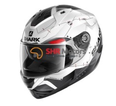 Casca integrala Shark Ridill 1.2 Mecca alb/negru