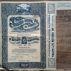 Actiuni IRDP, Industria Romana de Petrol 1924