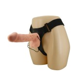 Strap-on reglabil pentru femei cu vibrator 26cm, Lybaile
