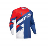 Bluza Motocross/Enduro Thor Sector Checker albastru cu rosu