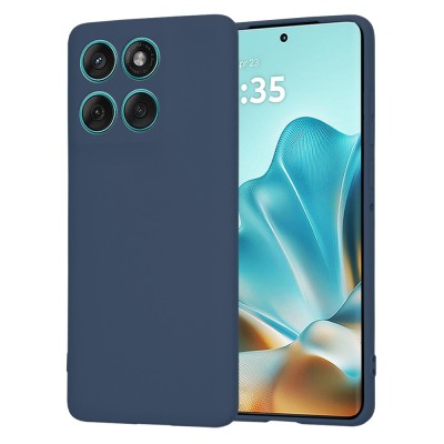 Husa silicon Motorola Edge 60 Fusion Techsuit SoftFlex, bleumarin foto