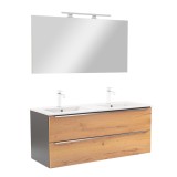 Mobilier complet de baie Vario Trim 120 antracit-stejar