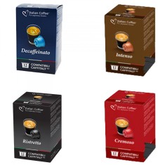 Kit degustare cafea special, 48 de capsule compatibile Caffitaly, Tchibo Cafissimo, Beanz, Italian Coffee foto