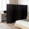 vidaXL Paravan de cameră, negru, 165x600 cm, bambus