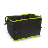Organizator Auto Portbagaj 2 Compartimente, Pliabil, 36x30x25cm, Negru, Cutie Depozitare Accesorii, Universal