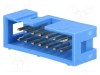 Conector IDC tată 14 pini 2x7 THT 2,54mm albastru TE Connectivity aurit