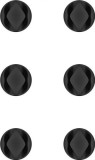 Set 6 bucati organizatoare cablu 2 sloturi Negru, Goobay 70362