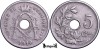 1910, 5 Centimes - Albert I - Regatul Belgiei - inscripție franceză, Europa