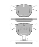 MOTAQUIP LVXL199 set placute frana disc