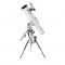 Telescop reflector Bresser, ratia focala f/8, design optic newtonian/reflector