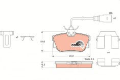 TRW GDB1326 COTEC set placute frana,frana disc foto