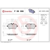 Placute frana Mini Mini (R56) 11.05-01.14, Mini Clubman (R55) 10.06-12.15, Mini Clubvan (R55) 12.12-06.14, Mini Convertible (R57) 10.07-06.15, Mini C