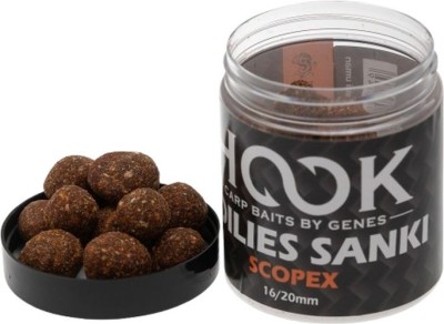 Boilies De Carlig HOOKBAITS Glazurat Sanky, Scopex, 16-20mm, 250ml foto