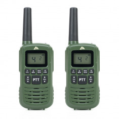 Statie radio portabila PNI PMR R42, 0.5W, 446MHz, Dual Watch, Roger beep, Scan, VOX, TOT, lanterna LED, set cu 2 bucati