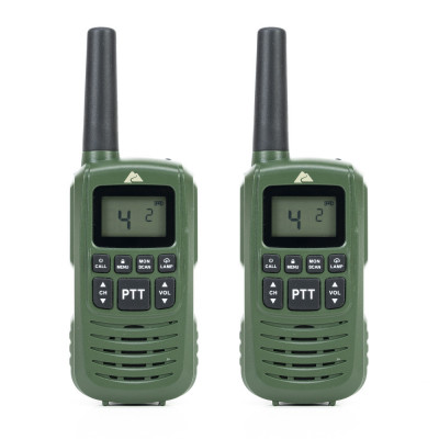 Statie radio portabila PNI PMR R42, 0.5W, 446MHz, Dual Watch, Roger beep, Scan, VOX, TOT, lanterna LED, set cu 2 bucati foto