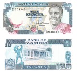 Zambia 10 Kwacha 1989-1991 UNC Bancnota Afrika - Colectie Numismatica