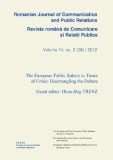 Romanian Journal of Communication and Public Relations / Revista romana de comunicare si relatii publice nr. 26 / 2012 |