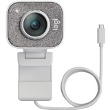 Cumpara ieftin Camera Web Stream Cam, 1080 p, 60 fps, Full HD, Microfon, USB C, Alb, Logitech