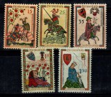 Liechtenstein 1961 - Manuscrise, Codex Manesse, serie neuzata