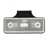 Lampa Pozitie LED V1041, 12V/24V, Galbena, Omologare E9, Catadioptru