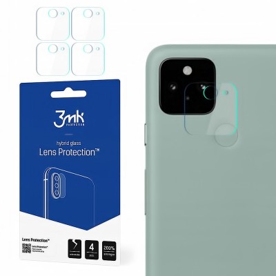 Folie Protectie Camera spate 3MK pentru Google Pixel 5, Set 4 buc, Plastic foto