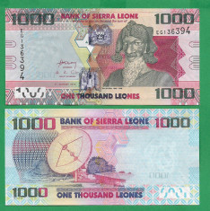 = SIERRA LEONE - 1000 LEONES - 2013 - UNC = foto