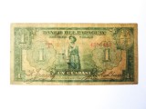 Rara! Paraguay 1 Guarani 1943,bancnota din imagini