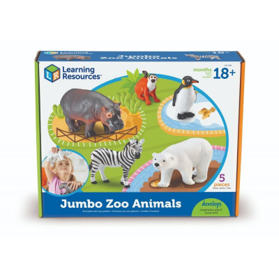 Set 5 figurine Animalute de la Zoo Learning Resources, 18 luni+ foto