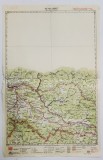 HARTA ZONEI SIGHET , LITOGRAFIE DE M.D. MOLDOVEANU , 1936, POLICROMA