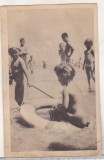 bnk cp Vasile Roaita - Copii pe plaja - uzata 1961 - Libraria noastra