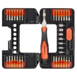 Cumpara ieftin Set varfuri, biti, cu surubelnita, 37 buc, Torx, plate, Phillips, Strend Pro