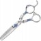 WOLF Degloving foarfece pentru dreptaci 5,5 Sapphire offset foarfece de tuns pentru salon Linia prof