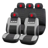 Set Huse Scaune Universale HLX2 Compatibile cu Suzuki &ndash; Negru/Gri