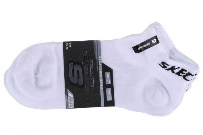 șosete Skechers 5PPK Mesh Ventilation Socks SK43022006-1000 alb