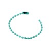 Lant metalic decorativ cu bile, lungime 10 cm, Verde, Crisalida