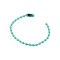 Lant metalic decorativ cu bile, lungime 10 cm, Verde