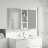 vidaXL Set dulap baie cu raft 3 pcs 80 x 10,5 x 50 cm Lemn compozit 3403648