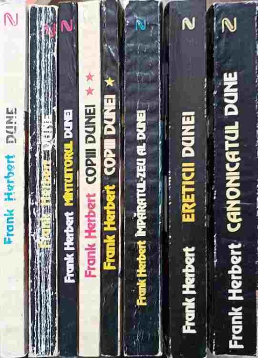 CICLUL DUNE VOL.1-6 (8 CARTI - COMPLETA) DUNE. MANTUITORUL DUNEI. COPIII DUNEI. IMPARATUL-ZEU AL DUNEI. ERE-251641
