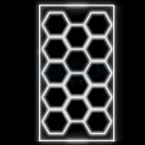 Cumpara ieftin Lumina LED Hexagonala , 14 Module 484x243CM - Garaj, Dormitor, Camera Gaming, Spatii Private